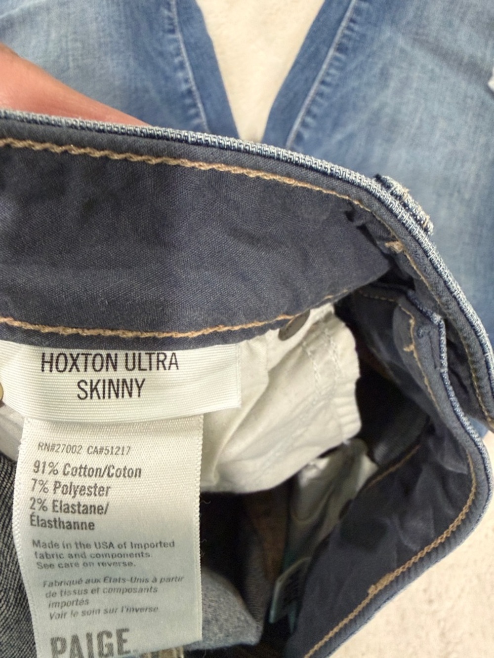 NWT PAIGE Hoxton High Rise Ultra Skinny Jean - Picture 3 of 4